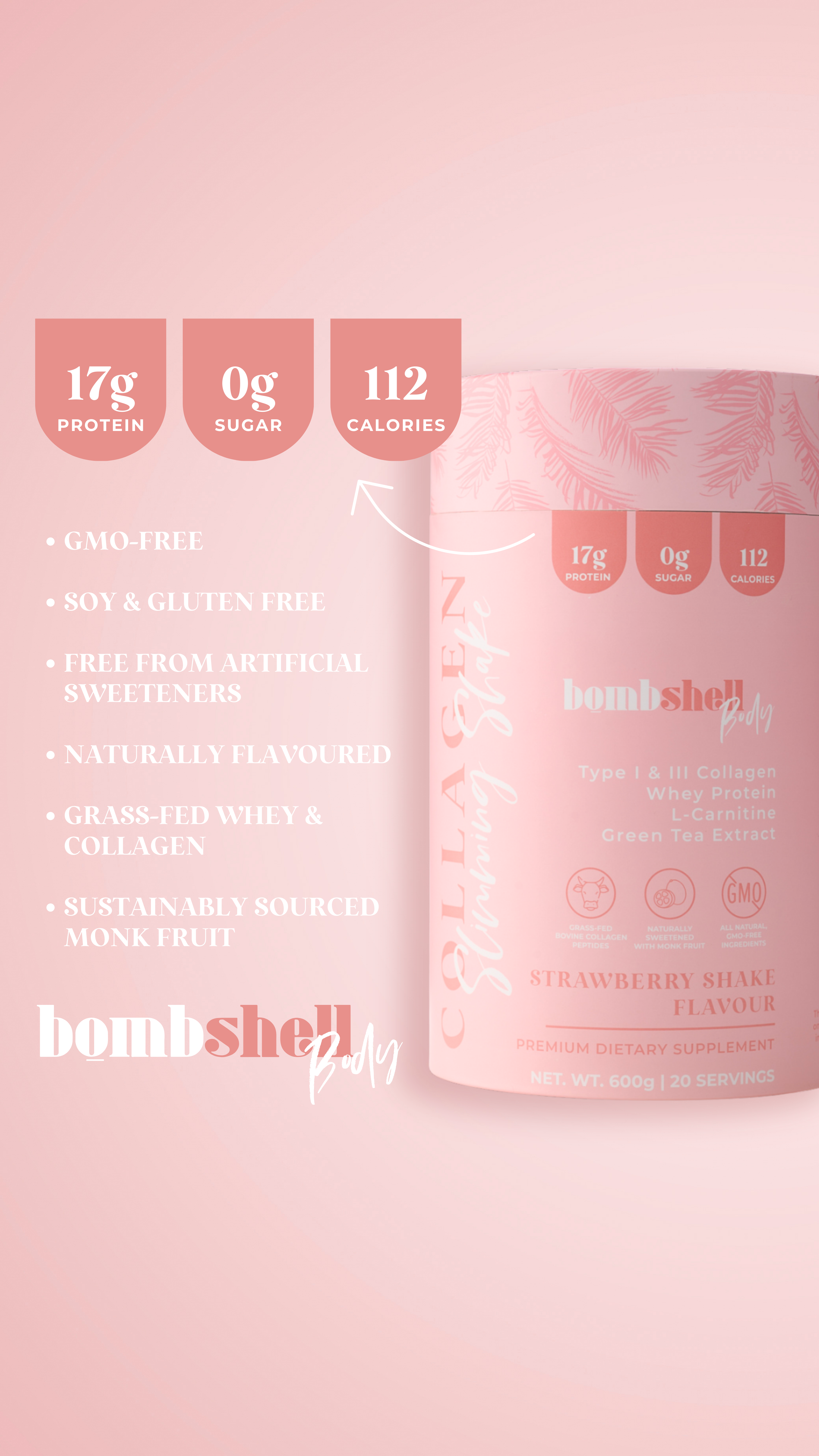 Slimming Shake: Strawberry Shake (600g)