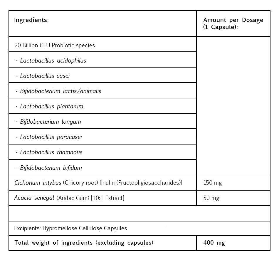 Kiko-Vitals Prebiotic + Probiotic